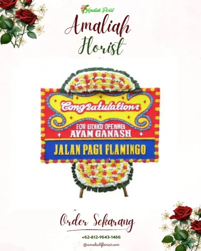 Bunga Papan Congratulation di Nglorog